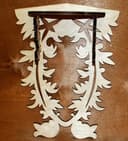 Diseño Vectorial Estante de Pared Ornamental Laser Cut (CDR)
