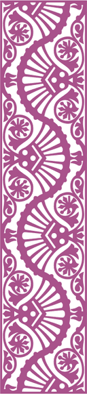 Ornate Wave Floral Panel Laser Cut File - DXF, SVG, CDR