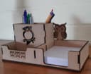 Owl Desk Organizer Laser Cut Vector File (SVG, DXF, CDR)