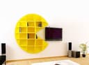 Diseño Vectorial de Estante de Pared Pac-Man para CNC