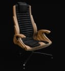 Parametric Plywood Office Chair CNC Vector Plan DXF