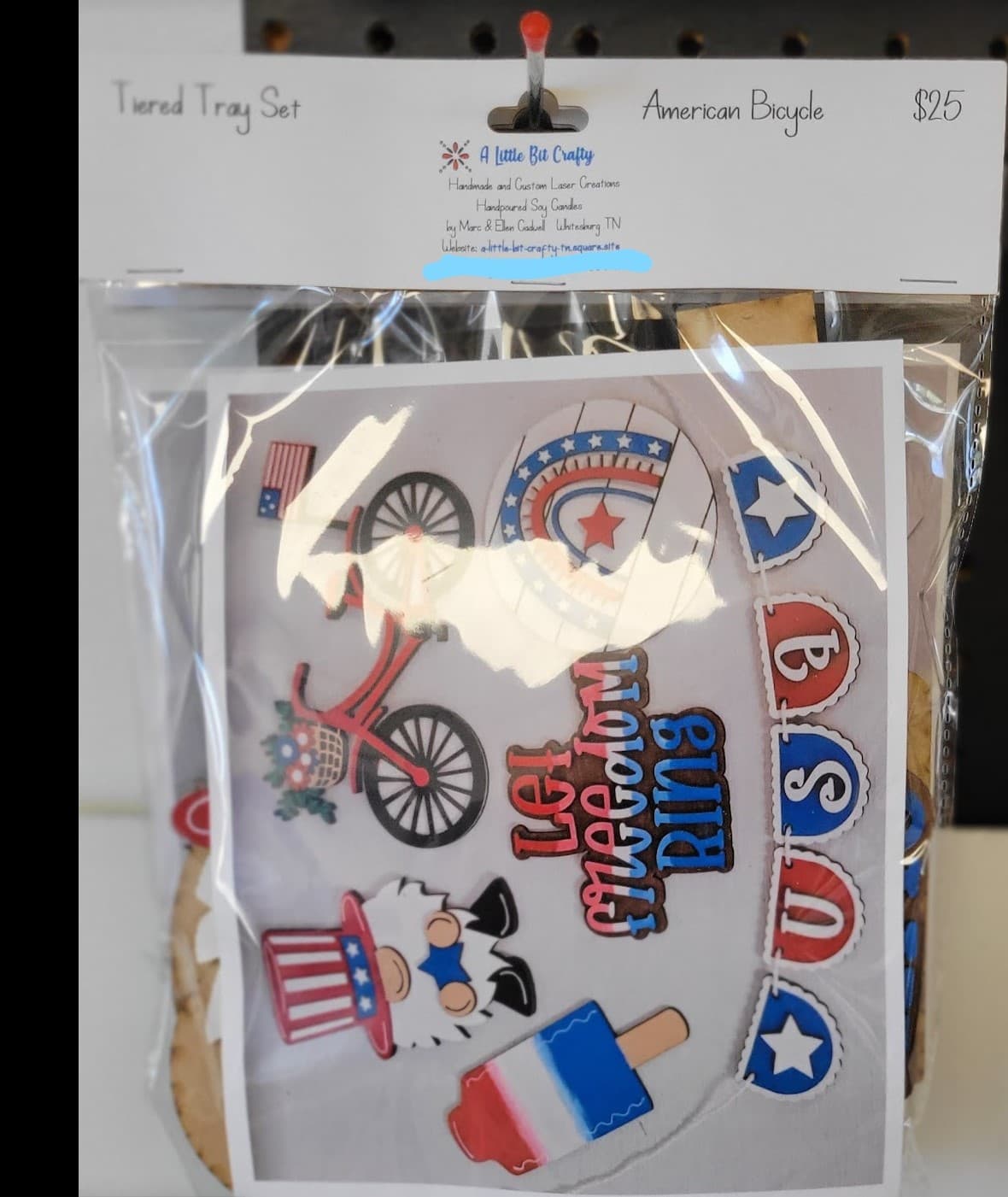 Arquivos SVG para Decoração Patriótica de Bandeja em Camadas