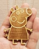 Diseño Vectorial de Peppa Pig para Corte Láser - Archivo DXF