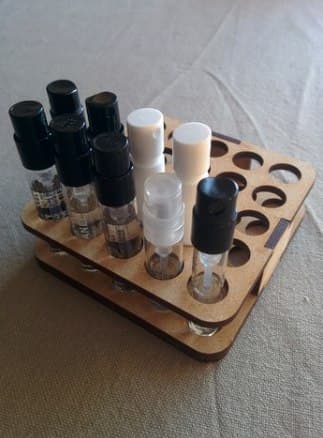 Perfume Sample Organizer Stand Laser Cut DXF File