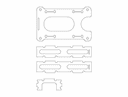Archivo Vectorial Pioneer Carbon Frame 3D Puzzle DXF Laser Cut