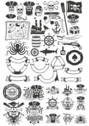 Colección de Vectores Piratas para Corte Láser
