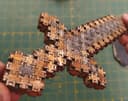 Pixel Sword 3D Puzzle Laser Cut Vector File (DXF)