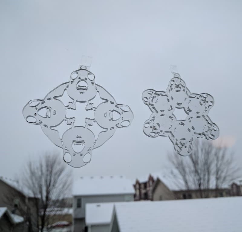 Porg Snowflake Ornaments Laser Cut Vector File