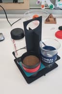 Suporte Portátil para 3 Copos de Café Arquivo DXF