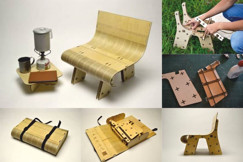 Portable Foldable Mini Chair Laser Cut Vector Files