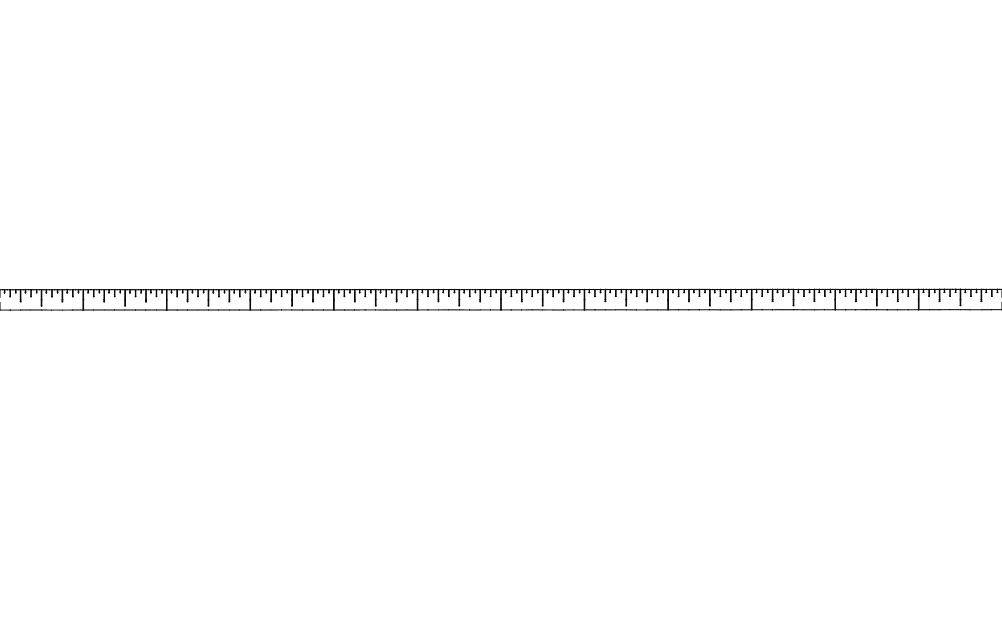 Precision 12-Inch Ruler Vector Template for Laser Cutting DXF