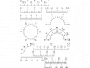Precision Dial and Ruler Scales Vector Set DXF File