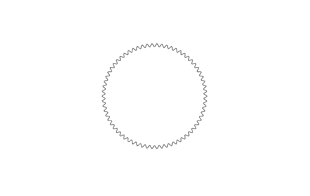 Diseño Vectorial de Engranaje de Precisión para Corte Láser DXF