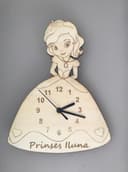Princess Wall Clock Vector Design for Laser Cutting SVG