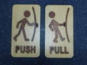 Push and Pull Door Sign Set - Laser Cut Vector File