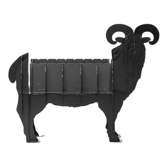 Ram Shaped BBQ Grill 3D Vector File for Laser Cutting