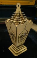 Ramadan Lantern 3D Laser Cut Project Free Vector File
