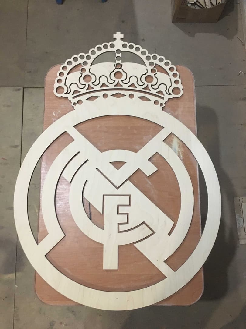Real Madrid Club Logo Vector for Laser Cutting - Free DXF/CDR
