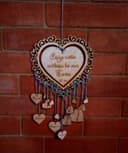 Religious Heart Dreamcatcher Wall Hanging DXF Laser Cut File