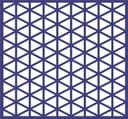 Patrón de Celosía de Triángulos Isométricos Repetitivos (Archivo DXF)