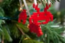 Adornos de Navidad Space Invader 8-Bit Vector SVG DXF