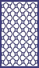 Retro Interlocking Waves Decorative Screen Vector DXF