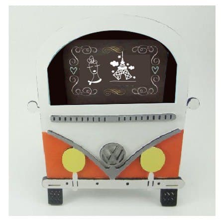 Retro VW Bus Picture Frame Laser Cut Vector File