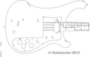 Arquivo Vetor DXF de Baixo Rickenbacker 4001S para Corte a Laser