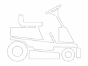 Diseño Vectorial de Silueta de Cortacésped (DXF)