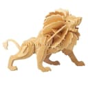 Rompecabezas 3D de León Vector para Corte Láser (DXF)