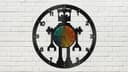 Diseño de Reloj de Pared Robot para Corte Láser