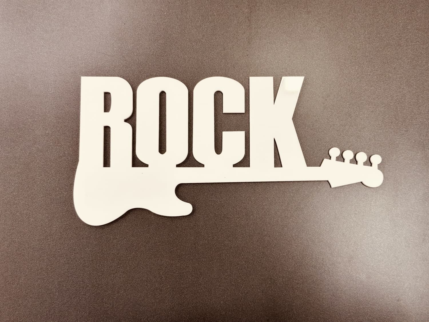 Rock Music Guitar Sign Wall Decor - Free Vector File