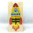 Rocket Ship Number Puzzle Laser Cut Vector File