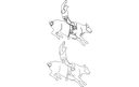 Diseño Vectorial de Cowboy de Rodeo Montando Toro Archivo DXF