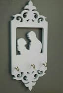 Llavero de Pared Pareja Romántica para Corte Láser