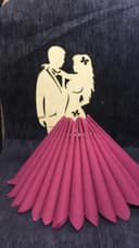 Romantic Couple Napkin Holder Laser Cut Vector File