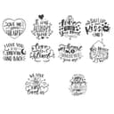 Romantic Love Quotes Laser Cut Files SVG DXF Vector Pack