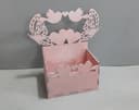 Romantic Wedding Gift Box with Butterflies and Birds Laser Cut Vector