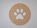 Archivo Vector Corte Láser Adorno Huella de Mascota