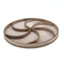 Round Segmented Serving Tray Laser Cut Vector File