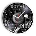 Royal Flush Poker Wall Clock Laser Cut Vector File