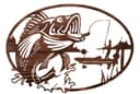 Arte de Parede de Pesca rústica Arquivo de Corte Laser SVG DXF