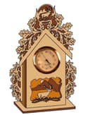 Rustic Forest Deer Table Clock Vector Files for Laser Cutting