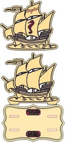Sailing Ship 3D Puzzle Laser Cut Vector File