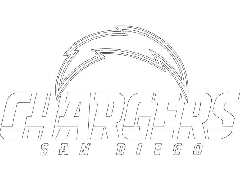 San Diego Chargers Logo Vector for Laser Cutting DXF File