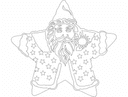 Arquivo Vetorial DXF Enfeite de Estrela Papai Noel