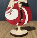 Santa Claus Wine Glass Ornament Laser Cut Vector File