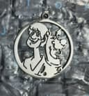 Scooby-Doo and Shaggy Pendant Vector for Laser Cutting DXF