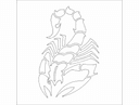 Diseño Vectorial de Silueta de Escorpión para Corte Láser DXF