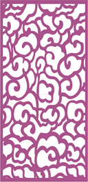 Panel Decorativo de Corte Láser con Patrón de Nubes